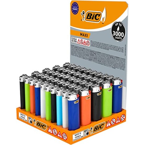 50 briquets Bic maxi J26 à pierre